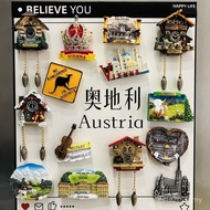Austria Vienna Meiquan Palace Salzburg Ins Brook Travel Souvenir Gift Refrigerator Sticker Magnetic 