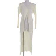 PLEATS PLEASE PLEASE Issey Miyake PP05-JA001 長袖開襟衫，黃色，2 碼，日本製造，正品，女款，成色極佳。