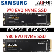 Samsung SSD NVME 980 970 EVO PLUS 250GB 500GB 1TB NVME (2280) PCIe High Performance NVMe SSD