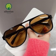 ZILUOLAN Oversized Pilot Sunglasses, Classic UV400 Protection Big Shades, Fashion Double Bridge 70s 