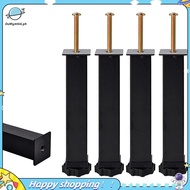 【ouwym9al】4 PCS Metal Furniture Support Legs Adjustable Height 20 to 22cm Heavy Duty Bed Center Fram