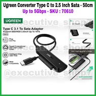 Ugreen Converter Type C to 2.5 Inch Sata - 50cm - Up to 5Gbps - SKU 70610