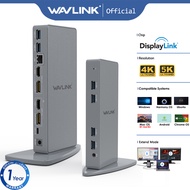 Wavlink Vertical Aluminum Ultra 5K Dual 4K HD Multiple Display Universal Docking Station With Displa