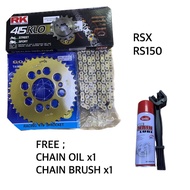 RK JAPAN 415KLO O-RING CHAIN + SPROCKET SET RSX / RS150