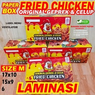 SIZE M - contents 100- Chicken Paper Lunch BoxIVORY Fried Chicken Dkriuk DipOriginal