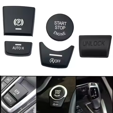 Car Start Stop Engine Button Electronic Hand Brake P Switch Cover Trim Sticker For BMW F10 F07 F25 F