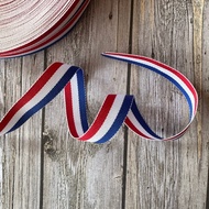 5/8 Inch Width Striped Grosgrain Ribbon - 4th July