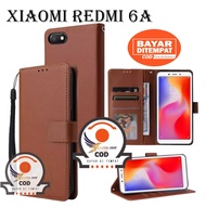 Flip Case Xiaomi Redmi 6A Flip Dompet Casing HP Flip Wallet Leather Cover Dompet hp
