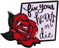 Fix Your Hearts Or Die Twin Peaks the Return Chief Gordon Cole Red Rose Flower David Lynch Special A