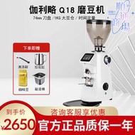 伽利略GALILEOQ18專業定量直出磨豆機家用商用電動咖啡研磨機q18