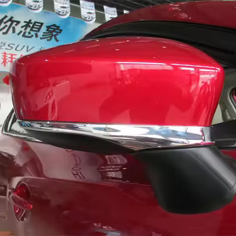 Chrome Side Rearview Wing Mirror Strips Trims For Mazda2 Mazda3 w/o Turn Light Mazda 3 2 Accessories