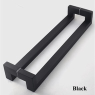 SIKU Stainless Steel Door Handle 809 Black Axle 30 cm 30cm Holo Double Angle Box