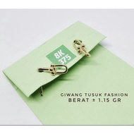 Original fashion gram Light Gold Earrings 375 8k