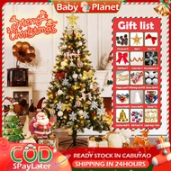 Christmas Tree 4-8FT LED Light Pinecone Red Berries Decorated Xmas Tree for Home Holiday Party Decor