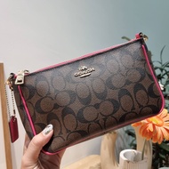 COACH TOP HANDLE POUCH IN SIGNATURE COACH สะพายข้าง คล้องแขน คล้องไหล่