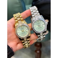 Rolex Lady-Datejust 31mm Diamond-Set, Mint Green Sunburst Dial, Diamond Bezel & Bracelet