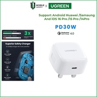 UGREEN PD 30W Fast Charger Plug USB C Charger Wall Adapter for Android Samsung S21/S22  iPh 16 Pro M