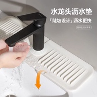 Taiwan Ready Stock Splash-Proof Bathroom Kitchen Anti-Slip Faucet Drain Storage Mat Washbasin Quick-