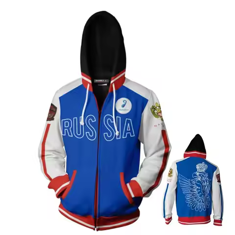 NewAnime on ICE Hoodies Yuri Plisetsky Sweatshirt Victor Nikiforov Cosplay Clothes Zipper Jacket Hoo