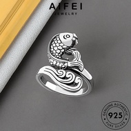 AIFEI JEWELRY Adjustable For Original Peacock Women 925 Ring Korean Perempuan Silver Perak Cincin 純銀戒指 Accessories Creative Sterling R459