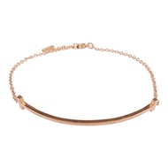 TIFFANY＆CO 18K玫瑰金T Smile Bracelet手鏈