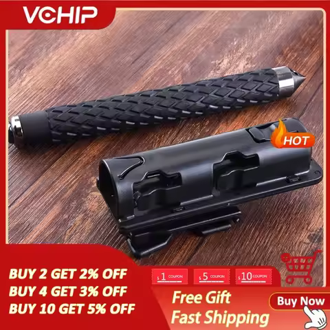 360 Degree Rotation Retractable Baton Case Holster Universal Extensible Baton Holder Self Defense ED