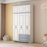 Wardrobe Clothes Almari baju 3/4/5 Door Clothes Storage Cabinet Hanging Wardrobe 衣柜/衣櫃Storage Cabine