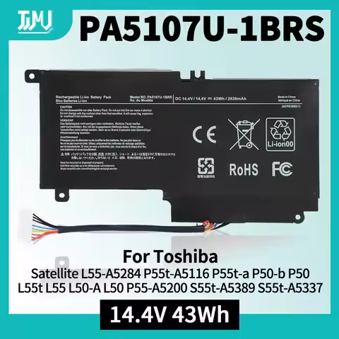 PA5107U-1BRS Laptop Battery for Satellite L55-A5284 P55t-A5116 P55t-a P50-b P50 P50-A L55t L55 L50-A