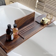 Tray Wholesale Bathtub Anti-slip Shelf Reading Rack Bathtub Bath Ready Stock Walnut Hotel 3ITW
