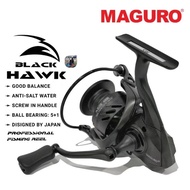 Maguro BLACK HAWK SPINNING Reel (POWER HANDLE)