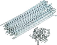 KTKEET 13G Ebike Spokes 2.3mm High-Carbon Steel Bicycle Spokes 65-305mm Bike SpokesBlack/Silver J Be