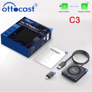 OTTOCAST Car TV Mate Pro C4 Car Accessories Wireless CarPlay Android Auto Adapter Video Converter fo