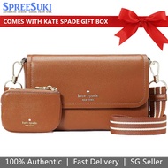 Kate Spade Handbag Rosie Flap Crossbody Bag Warm Gingerbread Brown # KA646