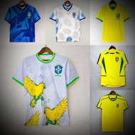 fas jersey ferrari shirt Five-star Brazil home jersey No. 9 Ronaldo short-sleeved short-sleeved 2002