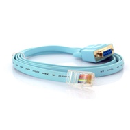 For Cisco Console Cable RJ45 Cat5 Ethernet to Rs23 DB9 COM Port Serial Female Routers Network Adapter Cable Blue 1.5m