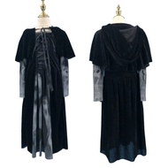 2024 Womens Gothic Witch Fancy Dress Cosplay Costume Ladies Halloween Horror Outfits Cosplay Costu