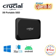 Crucial X9 Portable SSD 1TB / 2TB / 4TB - 3 Years Local Warranty (Brought to you by Global Cybermind)