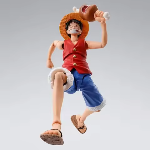 In Stock original bandai sh figuarts shf one piece monkey d luffy romance dawn anime action figures 