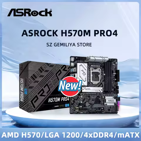 ASRock H570M PRO4 Motherboard support i5-11600K 10900F 10400F G6605 11400F cpu LGA 1200 Intel H570 D