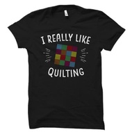 Men t shirt GILDAN Men's T-Shirt I Really Like Quilting Printed For Men And S-5XL