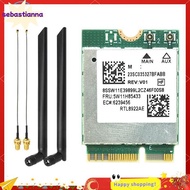 RTL8922AE WiFi7 Card 6338Mbps Tri-Band 2.4G/5G/6G Bluetooth5.4 M.2 NGFF Wireless WiFi Card for Win10