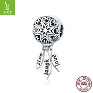 The True Meaning925Accessories Dream Catcher Silver Ziyun Original Bracelet Life Ornament charms Bea