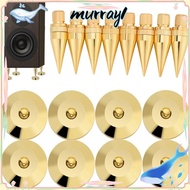 MURRAY Speaker Feet Pad, Copper Gold Black Speaker Spikes, Isolation Stand M6*36 Copper Isolation St