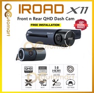 IROAD X11 64GB Front n Rear QHD 2K Dash Cam Dual Channel Sony Starvis Sensor Rear HDR