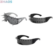 ZHAOS Cyber Goggles, Eyewear Cosplay Costumes Punk Gothic Glasses, Trendy Funny Party Street Photogr