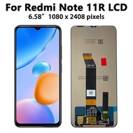 YY 6.58 "สำหรับ Xiaomi Redmi Note 11R ชิ้นส่วนจอสัมผัสแอลซีดีของเครื่องแปลงดิจิทัลสำหรับ Xiaomi Redm