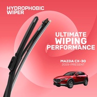 Trapo Hydrophobic Silent Wiper Mazda CX-30 (2019-Present) Water Repelling Coating