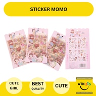 Cute 2D Stickers Cute Momo Creme Dressing Cute Girl Stickers