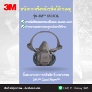 หน้ากากครึ่งหน้าชนิดไส้กรองคู่ 3M™ 6502QL