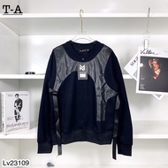Lv Round Neck Long-Sleeved Sweatshirts With Super Outstanding Leather Belts For Men And Women To Wea